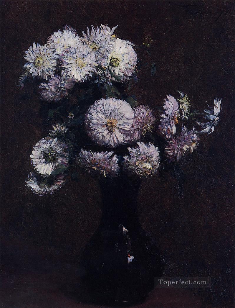 Chrysanthemums painter Henri Fantin Latour floral Oil Paintings